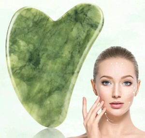 Natural Jade Roller Massager Gua Sha Facial Massage <b>Tool</b> Wrinkle Remover Hand Held US Plug <b>Skin</b> Tightening Face Body <b>Care</b> Set - Product Image 4