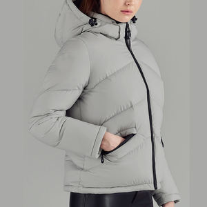 Winter Clothes <b>Zip</b> <b>up</b> Cropped Down Coat Bubble <b>Jacket</b> <b>Women</b> Insulated Warm <b>Women</b> Puffer <b>Jacket</b> - Product Image 1