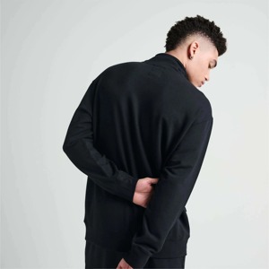 Sweat-shirts demi-zip de qualité supérieure pour chemise polaire homme 1/4 fermeture éclair quart avec col montant pull sweat à capuche - Product Image 6