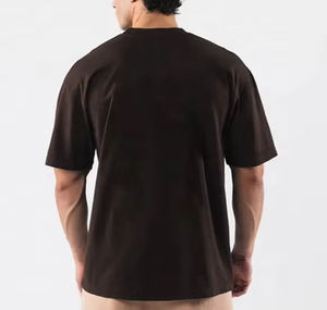 2024 artículo más vendido de verano al por mayor personalizado su logotipo de marca 100% algodón en blanco hombres camiseta Plain Fit hombres camisetas stock - Product Image 2