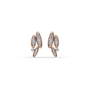 Lab-Grown Diamond Earrings with <b>Leaf</b> Cluster Design - Product Image 6