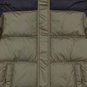 Nouvelle mode d'hiver, veste en toile imperméable au crochet, col montant, fermeture éclair intégrale, logo, style urbain, réversible, respirante, pour l'extérieur - Product Image 3