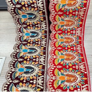 Des motifs de dentelle uniques sur mesure le rendant parfait pour ajouter une touche élégante aux robes de mariée vêtements traditionnels - Product Image 1