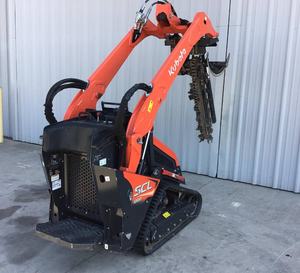 Chargeuse sur chenilles diesel Kubota SCL1000 à haute performance avec trancheuse à chaîne - Product Image 3