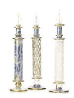 Flacon de parfum en verre soufflé fait main de style antique égyptien, objet de collection vintage, vente en gros, décoration