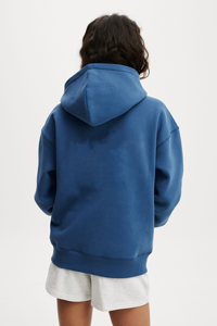 Nueva llegada sudaderas con capucha de gran tamaño para mujer sólido hombro 100% Material de algodón ropa de calle ligera logotipo personalizado - Product Image 3