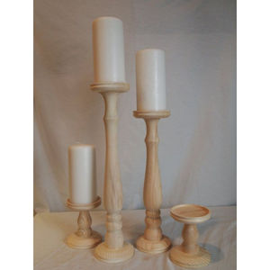 Soporte de vela de madera de diseño moderno, Juego de 3 tamaños personalizados y formas, para fiestas de Navidad, decorativo, a la venta - Product Image 4