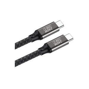 Netzy QG02 Type-C Type-C สายดาต้า PD3.1 240W 480Mbps 3M 5M-SAFA ชาร์จ3A แบบเร็วกล่องสายชาร์จโทรศัพท์มือถือสีดำ - Product Image 4