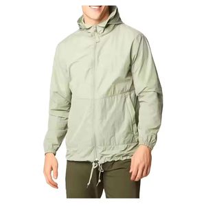 Chaqueta cortavientos Reversible de otoño para hombre de alta calidad, logotipo personalizado bordado de satén, ropa de calle impermeable a prueba de viento con capucha - Product Image 6