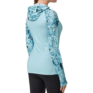 Venta al por mayor Sublimación Sudadera con capucha 100% Poliéster Mujeres Sublimación personalizada Impresión Warmup Hoodie Mejor Precio - Product Image 3