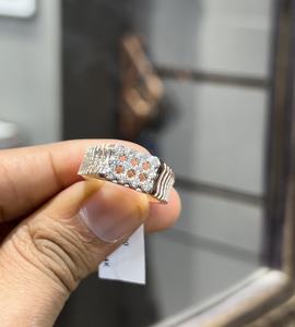 Bague en or massif 14K 18K avec diamant naturel personnalisée pour homme, cadeau élégant pour anniversaire ou mariage, bijou élégant, accessoire de mode - Product Image 6