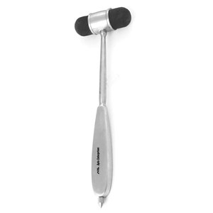 Martillo de Percusión, Instrumento de Diagnóstico Manual, Acero Inoxidable con Acabado Plateado, Cabeza de Goma de Doble Cara, Certificado CE, Preciso para Uso Médico - Product Image 5