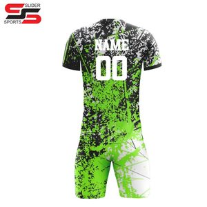 2025 uniforme de football à séchage rapide respirant en gros en Stock uniforme de football personnalisé en polyester multicolore - Product Image 4