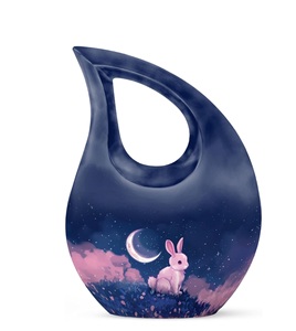 Urna de Metal de conejo para cenizas, urnas de cremación para mujeres, urnas para cenizas humanas, Mini urnas, hombre adulto, hombre, pequeño para cenizas humanas, tamaño personalizado - Product Image 1