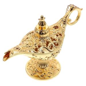 Lámpara de Aladino decorativa de latón de alta calidad con acabado pulido de grabado para decoración del hogar Metal Aladdin Chirag - Product Image 6
