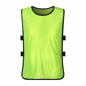 เสื้อกั๊กตาข่ายที่มีน้ำหนักเบาสำหรับทีมฝึกความปลอดภัยเสื้อพินนี่สีเขียวนีออนสะท้อนแสงมองเห็นได้ชัดเจน - Product Image 1
