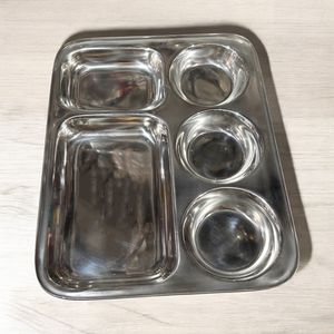 Nouveau plateau de service en acier inoxydable Ervingt 2026 KVR en forme de raisin, plateau à fruits rond Thali pour hôtel - Product Image 6