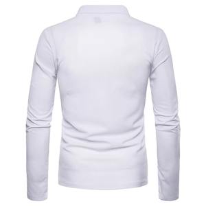 Polo de algodón transpirable, polos elegantes para hombre, polos de lujo de primera calidad con cuello de algodón, diseño profesional ajustado - Product Image 3