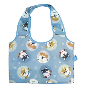 Bolsas de compras reutilizables personalizadas de poliéster con estampado animal con logotipos - Product Image 1