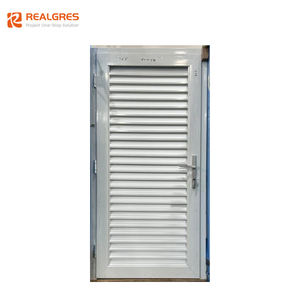Realgres Australia Marco de aluminio Persiana de vidrio Ventana Exterior Persianas decorativas Ventilación Puerta abatible para casa - Product Image 5