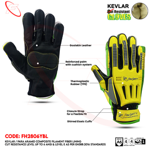 Gants de travail de Protection des mains anti-impact de mécanicien industriel robuste 2024 gants de travail de champ pétrolifère gants en cuir - Product Image 5