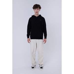 Men's Anthracite Relaxed Cut <b>Zippered</b> Sweatshirt with Hood Pocket Soft Texture Saltra Seasonal Comfortable <b>Hoodies</b> & Sweatshirts - Product Image 6