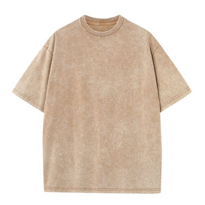 T-shirt oversize en coton 100% délavé à l'acide pour hommes, personnalisable, vierge, vintage, 250 grammes, style formel avec personnalisation - Product Image 3
