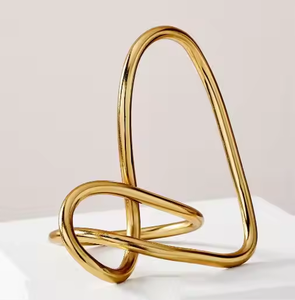 Decoración de vajilla de Diseño de Arte de lujo de estilo moderno adorno de hierro para sala de estar decoración de Metal - Product Image 2