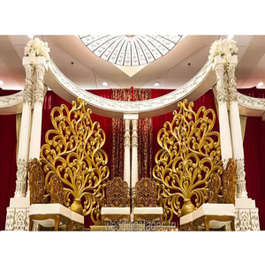 Mandap de Boda Abierto Económico en Venta, Mandap de Boda de Doble Poste Estilo Abierto, Mandap de Fibra Único de Doble Poste para Bodas en EE. UU. - Product Image 1
