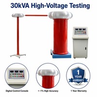 Ensemble de test AC Hipot 30 kVA, transformateur de test haute tension avec console de contrôle numérique