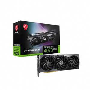 2024 nouveau M S I Ge Force R T X 4070 SUPER 12G GAMING SLIM paquet scellé jeu jeu de bureau G P U R T X 4070 Super - Product Image 5