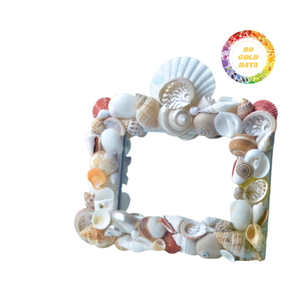 Handcrafted Shell Decor Mirror for Beach-Themed Gift Shops - Eye-Catching and Unique Home Accent - Product Image 5