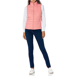Chaqueta acolchada con logotipo personalizado 2025 para mujer, chaqueta de invierno de lona Softshell de estilo Letterman informal, calidad Premium - Product Image 4
