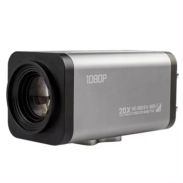 High-Resolution 1080P 2MP 20X Zoom SDI TVI CVBS CCTV Box Camera for Clear Surveillance and Monitoring Solutions