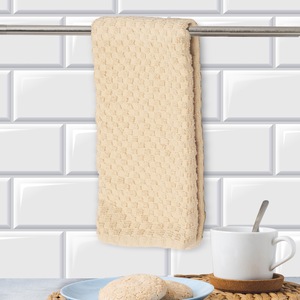 Ensemble de serviettes éponge unilatérales 100% coton plat en bambou tissé à carreaux conçu sur mesure pour un usage commercial domestique pour les serviettes de cuisine - Product Image 5