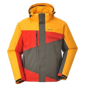 Veste de ski haute performance à col montant avec capuche et poignets réglables pour hommes, ce qui maximise le confort dans des conditions hivernales difficiles - Product Image 1