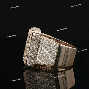 Anillo con Letra N con Incrustaciones de Diamantes, Estilo Hip Hop, Anillo Inicial del Alfabeto, Tono Plateado, Joyería de Moda para Hombre y Mujer, Regalo - Product Image 3