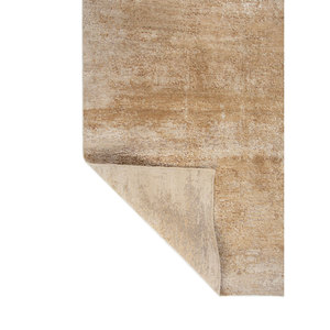 Alfombra Rectangular de Lana y Seda Entropy Ivory, Tejida a Mano, Color Sólido, para Hogar y Auto, Modelos Puzzle y Pasillo-Esh-1522 - Product Image 5