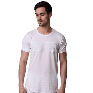 T-Shirt 100% coton pour hommes de haute qualité T-shirt court en jersey doux avec impression et broderie personnalisées surdimensionnées - Product Image 4