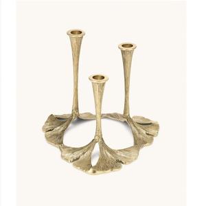 Bougeoir en métal pour la décoration de la maison porte-bougie pour l'éclairage et le jeu porte-bougie décoratif élégant finition antique - Product Image 6