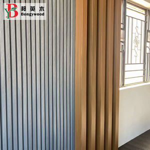 Toptan açık ve kapalı WPC dekorasyon panjurlar ahşap plastik kompozit tüpler - Product Image 2