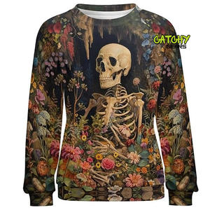 เสื้อสเวตเชิ้ต CATCHY GEARS ผ้าคอตตอนหนาน้ำหนัก 340 กรัม แบบยูนิเซ็กซ์ ODM คุณภาพสูง สกรีนโลโก้ได้ตามสั่ง คอกลม ระบายอากาศได้ดี แขนยาว ไซส์ใหญ่ - Product Image 3