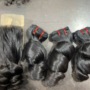 Tuyau de cheveux humains bouclés directement de l'usine prix de gros - Product Image 1