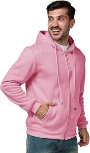 Sweats à capuche décontractés d'hiver pour hommes couleur unie 100% coton doublé polaire tricoté coupe régulière séchage rapide et respirant de haute qualité - Product Image 5