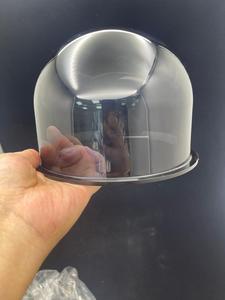 Cubierta de exhibición de cúpula alta de acrílico negro Cloche transparente a prueba de polvo con base brillante para pasteles, coleccionables y vitrinas minoristas - Product Image 5