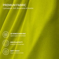 Camiseta Deportiva 3D Honeycomb de Secado Rápido para Hombre, Ultraligera, Antibacteriana 7A, Absorbe la Humedad, Ideal para Gimnasio y Running, Lista para Enviar