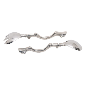 Fourchette et cuillère à salade de cuisine Poignée unique Outils de cuisine Serveurs à salade disponibles Fabriqué en Inde - Product Image 1