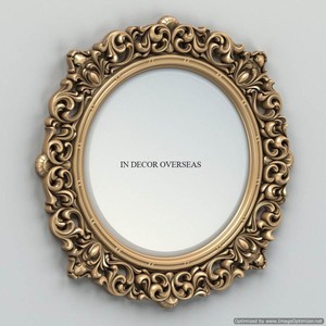 Espejo colgante de pared enmarcado de diseñador de cuerda de forma redonda para suministros de decoración de baño de hogar y Hotel de fabricante indio - Product Image 6