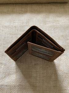 Cartera de cuero genuino Crazy Horse para hombre, diseño minimalista de tres pliegues con función RFID, LTW-0079 - Product Image 5