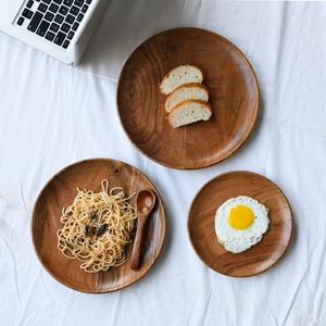 Vaisselle écologique ensembles de service de table assiettes en bois les moins chères plats en bois naturel produits du Vietnam - Product Image 6